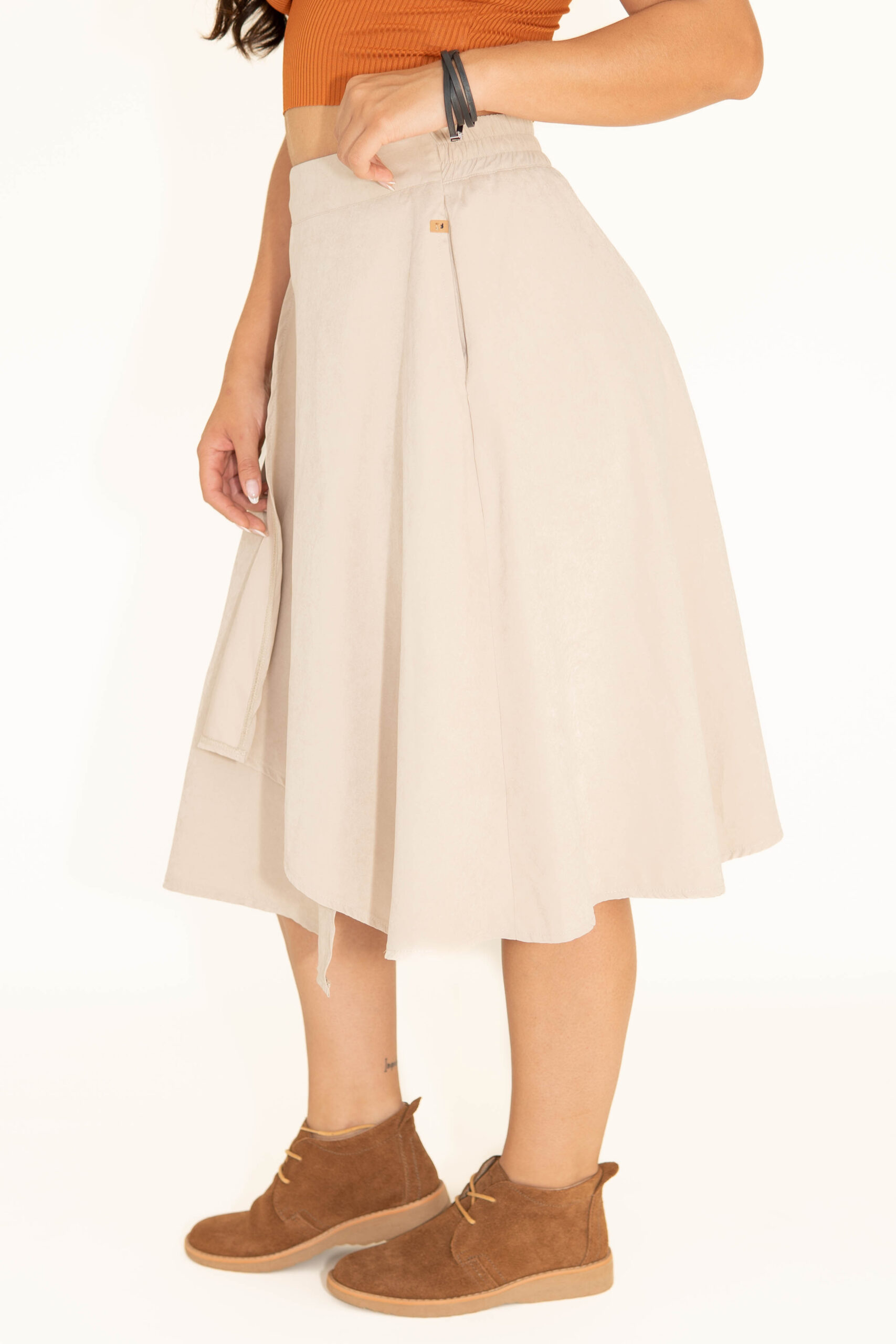 Falda Cargo - Beige - Imagen 2