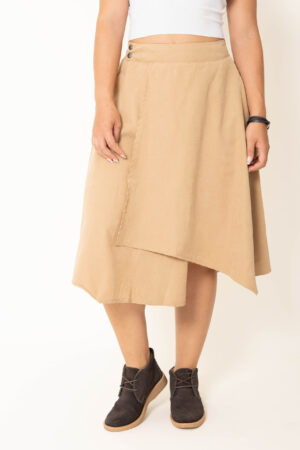 Falda Cargo - Camel