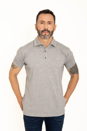 Polo Basic - Gris jaspe