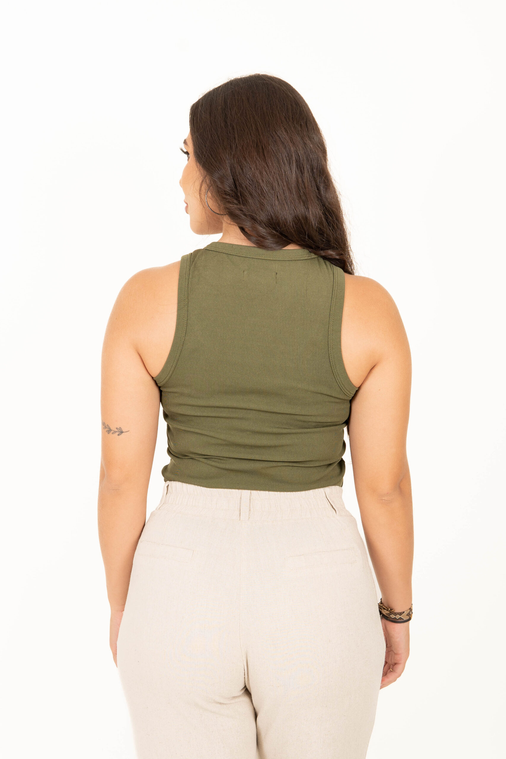 Top Anie - Verde militar - Imagen 3